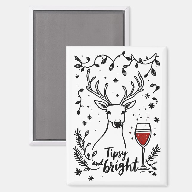 Aimant Tipsy et Bright Deer (Recto/Verso)