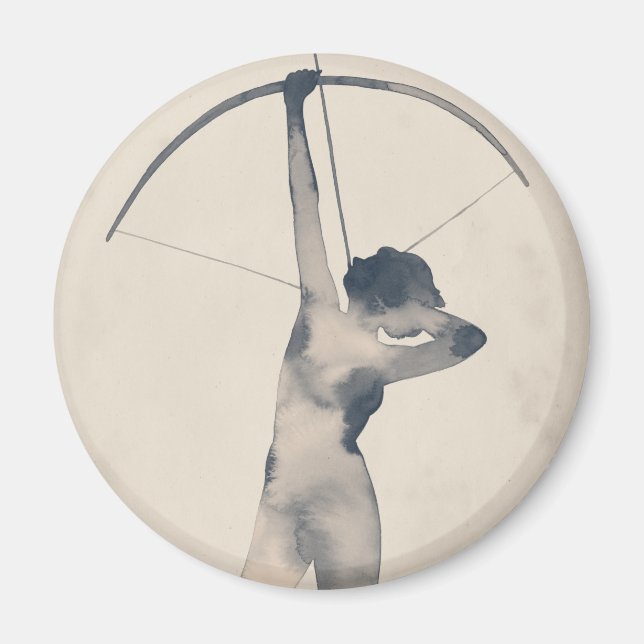 Aimant Tir aquarelle (Devant)