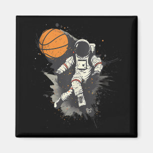 Aimant Tirage de l'astronaute de basket-ball de basket-ba