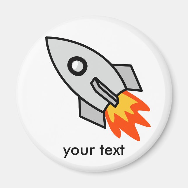 Aimant Tirer sur des cadeaux de fusée (Devant)