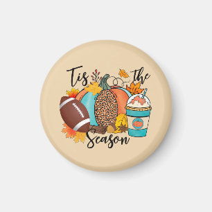Aimant 'Tis The Season - Automne, Football & Épices Citro