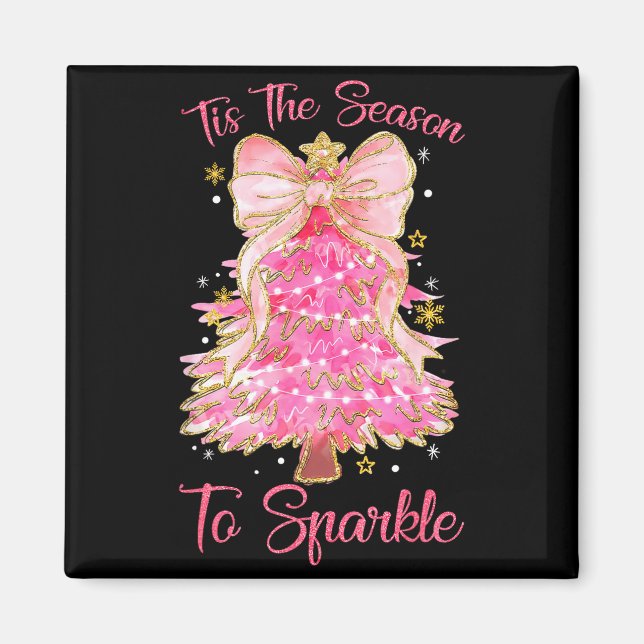 Aimant Tis The Season Sparkle Christmas Tree Xmas Women G (Devant)
