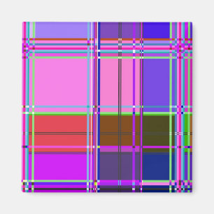 Aimant Tissu Couleurs Carrés