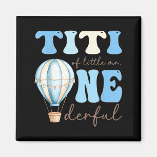 Aimant Titi de Little Mr Onederful 1er Anniversaire Garço