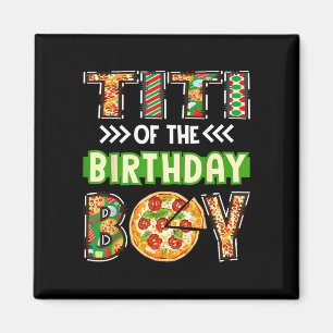 Aimant Titi du garçon anniversaire garçon amateur de pizz