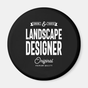 Aimant Titre du travail du concepteur du paysage Cadeau