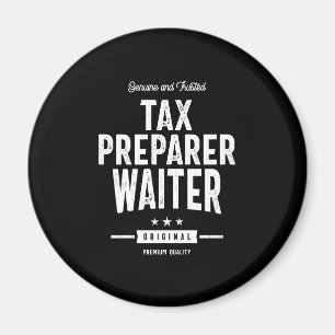Aimant Titre du travail du préparateur fiscal