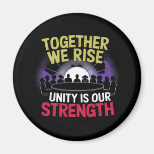 Aimant Together We Rise Inspirational Design