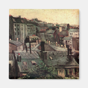 Aimant Toits et dos de maisons de Vincent van Gogh