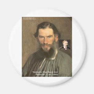 Aimant Tolstoï "Nietzsche = Stupid Cadeaux De Devis Tee -