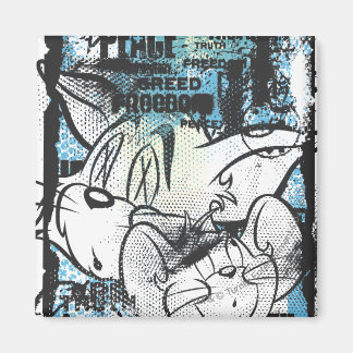 Aimant Tom et Jerry Grimey
