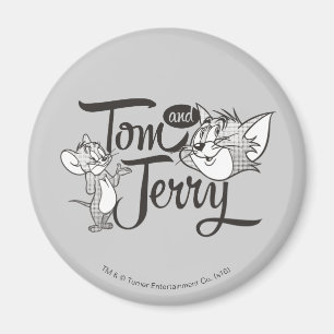 Aimant Tom et Jerry   Tom et Jerry semblant doux