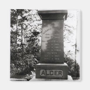 Aimant Tombe de Horatio Alger dans Natick, le