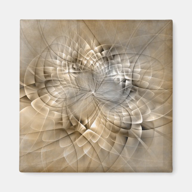 Aimant Tons Terre Abstrait Art fractal moderne Texture (Devant)