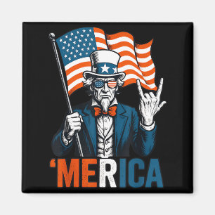 Aimant Tonton Sam Merica Rock Drôle 4 juillet Américain