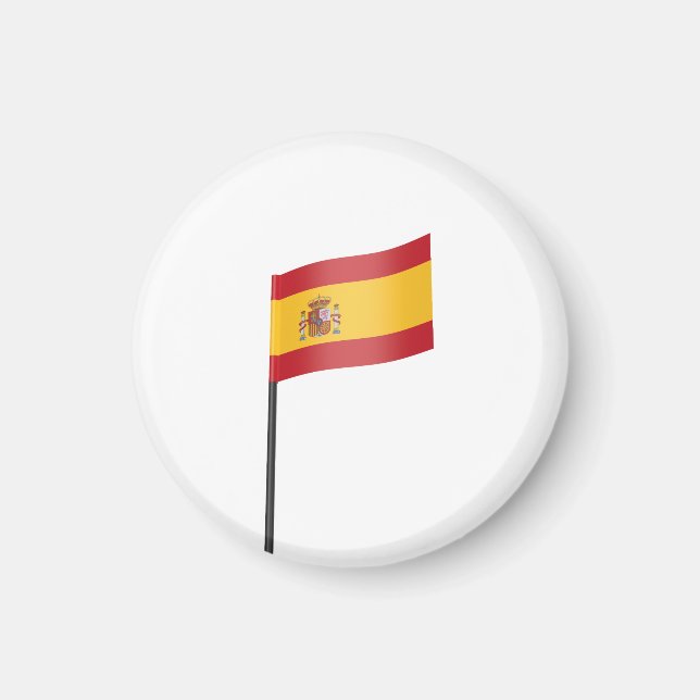 Aimant Toothpick avec drapeau espagnol (Devant)
