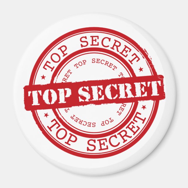 Aimant Top Secret (Devant)