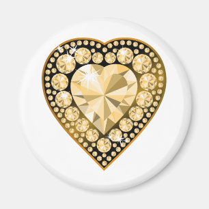 Aimant Topaz Gem Heart