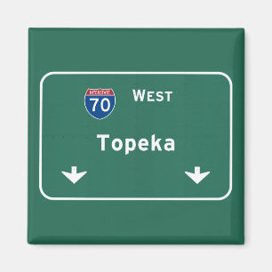 Aimant Topeka Kansas ks Interstate Highway Freeway :