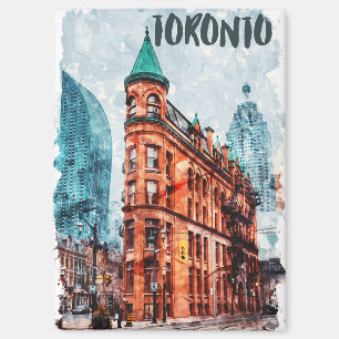 Aimant Toronto Ontario Canada Aquarelle de voyage