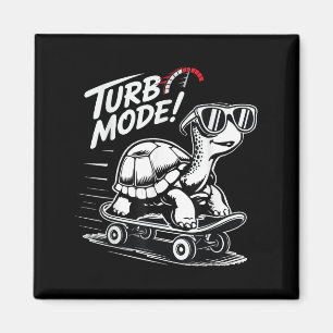 Aimant Tortue cool Sur Skateboard Funny Turbo Cadeau Vint