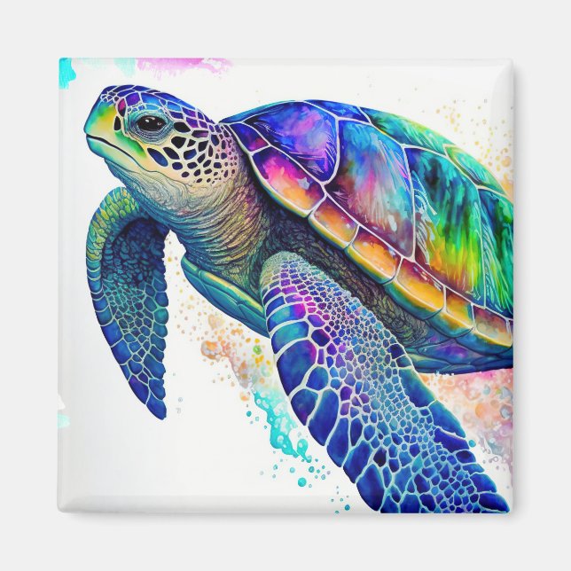 Aimant Tortue de mer Océan Marine Life Beach Nature (Devant)