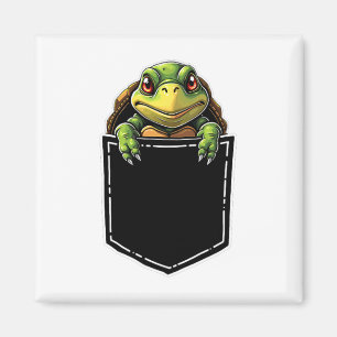Aimant Tortue Mignonne Dans La Poche Drôle Halloween tenu