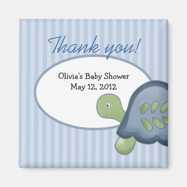 Aimant Tortue récif tortue Baby shower Favoriser l'aimant (Devant)