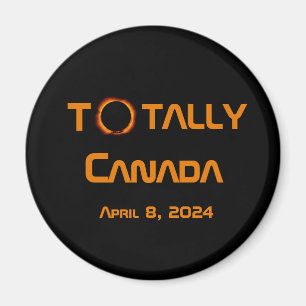 Aimant Total Canada 2024 Éclipse solaire