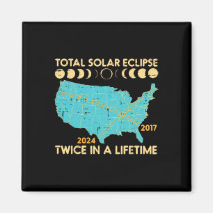 Aimant Total Éclipse Solaire Deux Fois De Vie 2017 2024 H