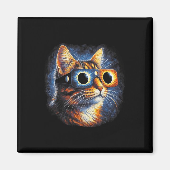 Aimant Total Éclipse Solaire Gles 8 avril 2024 (Devant)