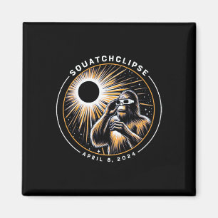 Aimant Total Éclipse Solaire Squatchclipse Bigfoot Sasqua