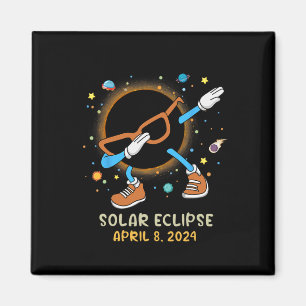 Aimant Total Solaire Eclipse 2024 Fun Dabbing Pour Enfant