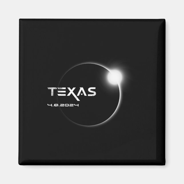 Aimant Total Texas 4.08.2024 Total Solar Eclipse 2024 (Devant)