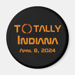 Aimant Totalement Indiana 2024 Solar Eclipse