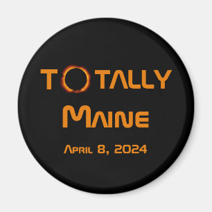 Aimant Totalement Maine 2024 Solar Eclipse