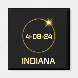Aimant Totalité Chemin 2024 Indiana Total Eclipse Poche