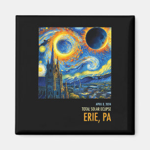 Aimant Totalité Total Éclipse Solaire 04 8 2024 Erie