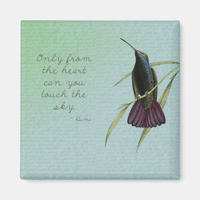 Aimant Touchez le colibri du ciel (Devant)