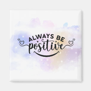 Aimant Toujours être positif violet jaune