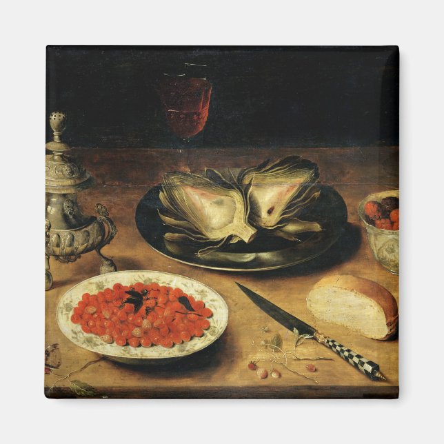 Aimant Toujours la vie avec un Artichoke (Devant)