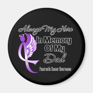 Aimant Toujours Mon Héros En Mémoire Papa - Cancer Pancré
