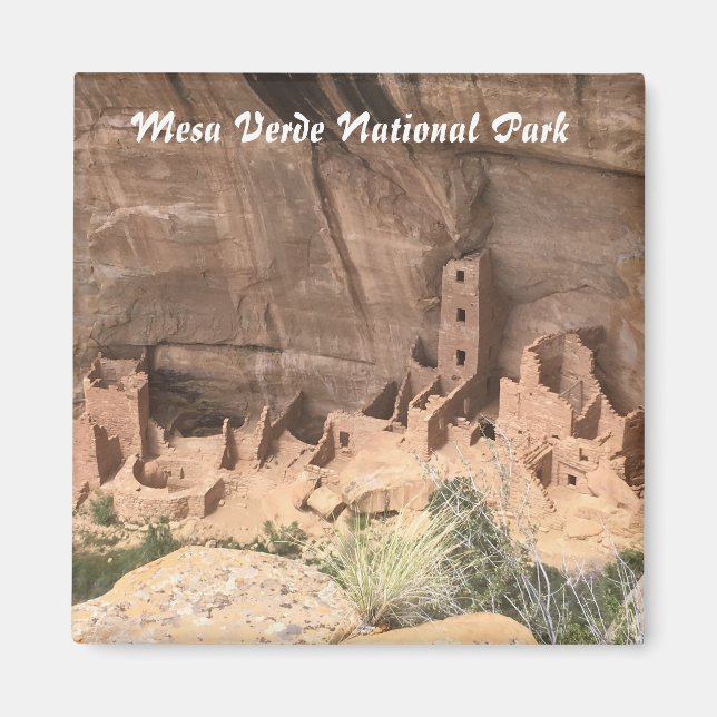 Aimant Tour carré House - Parc national Mesa Verde (Devant)