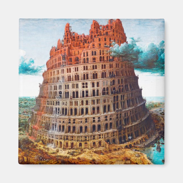 Aimant Tour de Babel, Pieter Bruegel l'Ancien (Devant)
