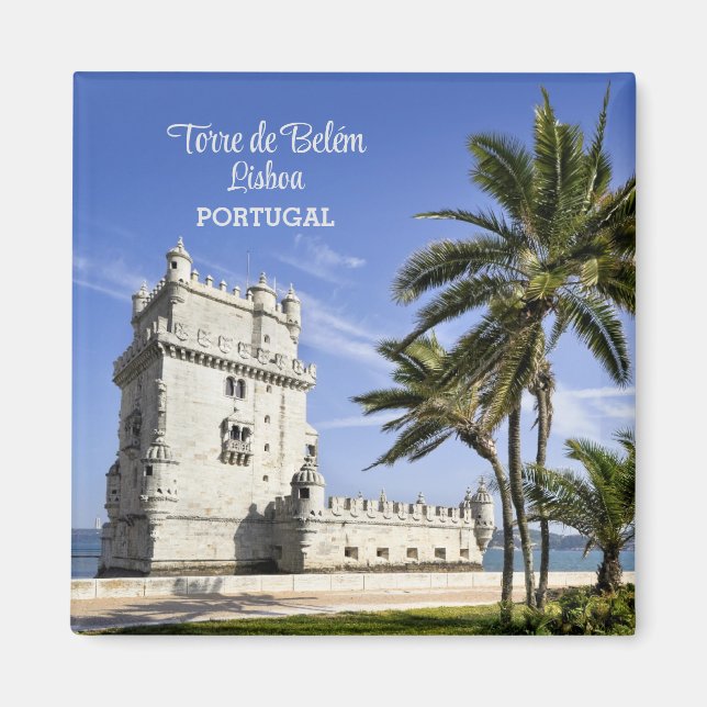 Aimant Tour de Belém, Lisbonne, Portugal (Devant)
