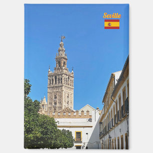 Aimant Tour de la cathédrale à Séville, Espagne, voyage
