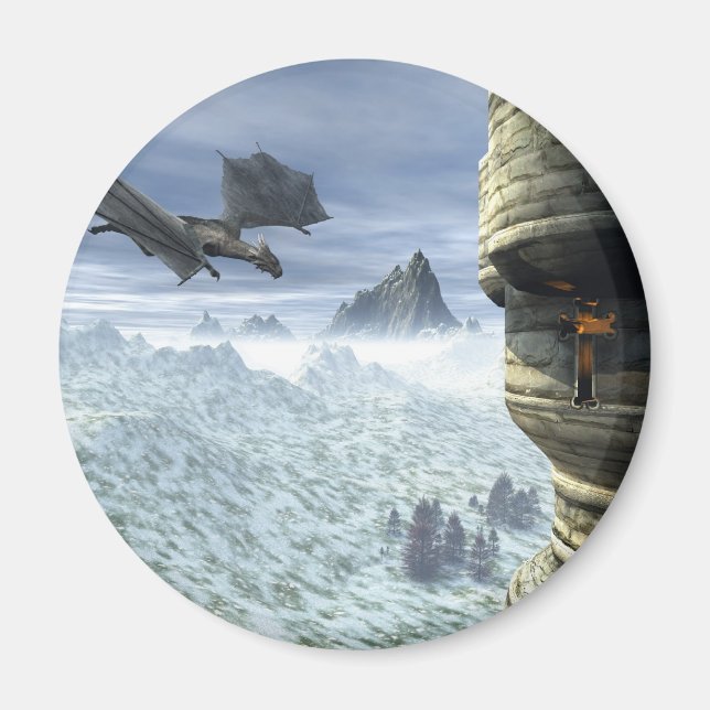 Aimant Tour Dragon (Devant)