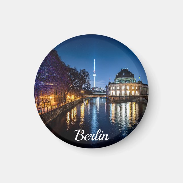 Aimant Tour TV et île musée à Berlin, Allemagne (Devant)