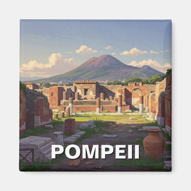 Aimant Tourisme Pompéi Italie (Devant)