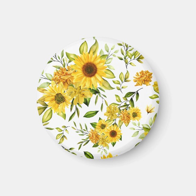 Aimant Tournesol 8 (Devant)